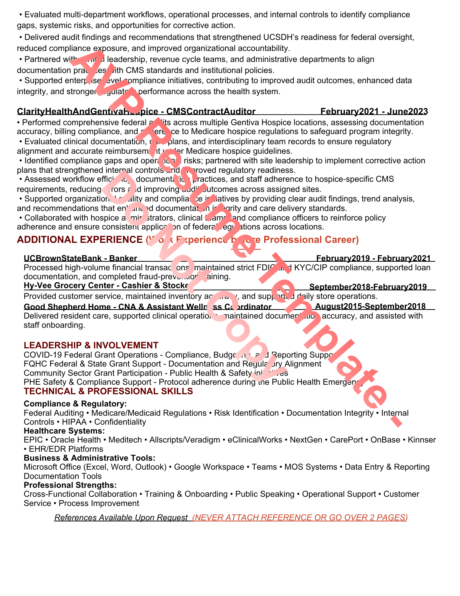 AVP Resume & Cover Letter Template Bundle